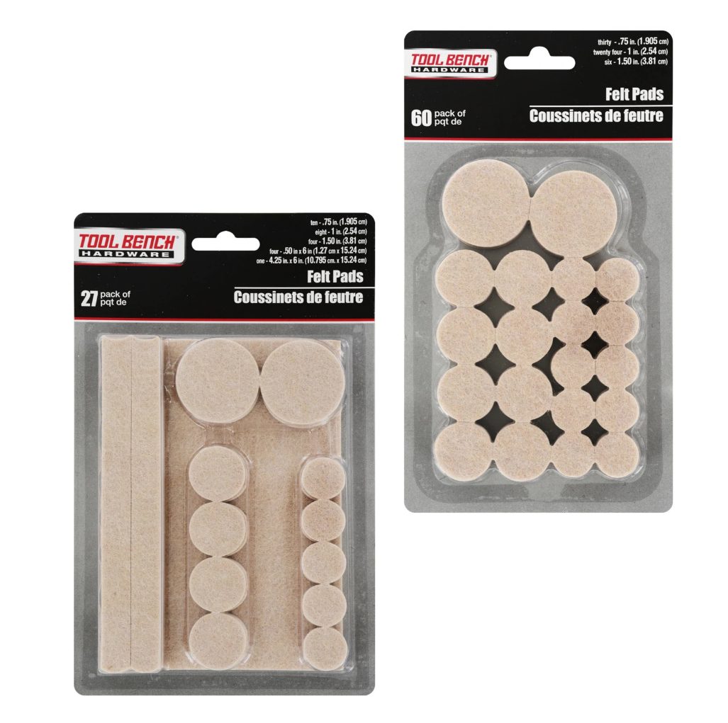 Felt Pads Package options - Product from Dollar Tree